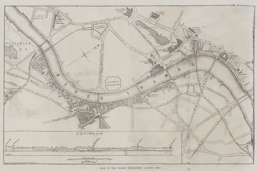 Plan of the Thames Embankment, Surrey Side
